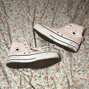 Converse Light Pink Canvas High-Tops